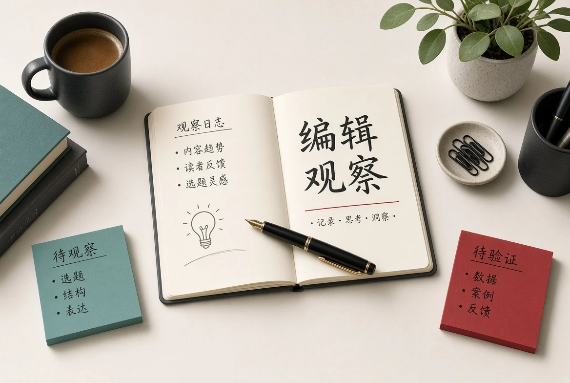 编辑观察栏目内容画面