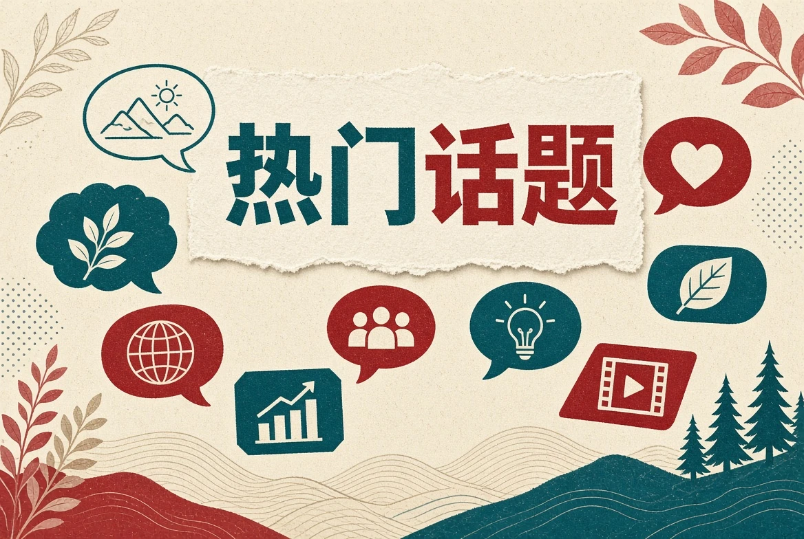 热门话题栏目内容画面